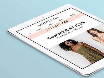 Shopstyle | Email email fashion minimalism mobile shopping ui ux