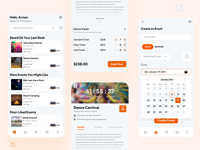 Event Concept App ui