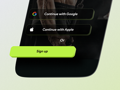 Gym app login app design gym login mobile personal trainer product design sport ui ux workout