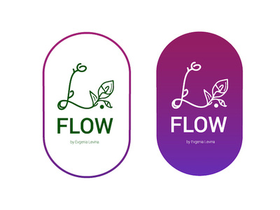 L.Flow-flower shop logo