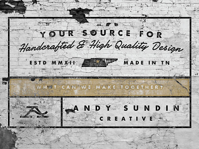 Andy Sundin Creative Final Branding branding creative handcrafted logo mockup modern tennessee texture vintage