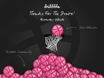 Dribble Invitation ball debut dribble first shot invitation thanks