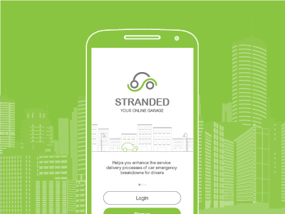 Stranded App Glimpse app car design interface iphone mechanic mobile responsive ui web