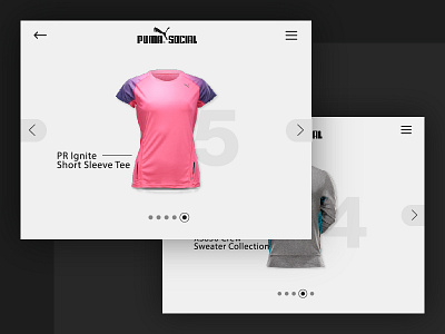 Puma Social Microsite Campaign app campaign clean design ipad microsite puma shoes slides ui ux website