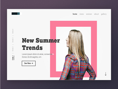 Ecommerce project ecommerce fashion header layout modern typography ui web website