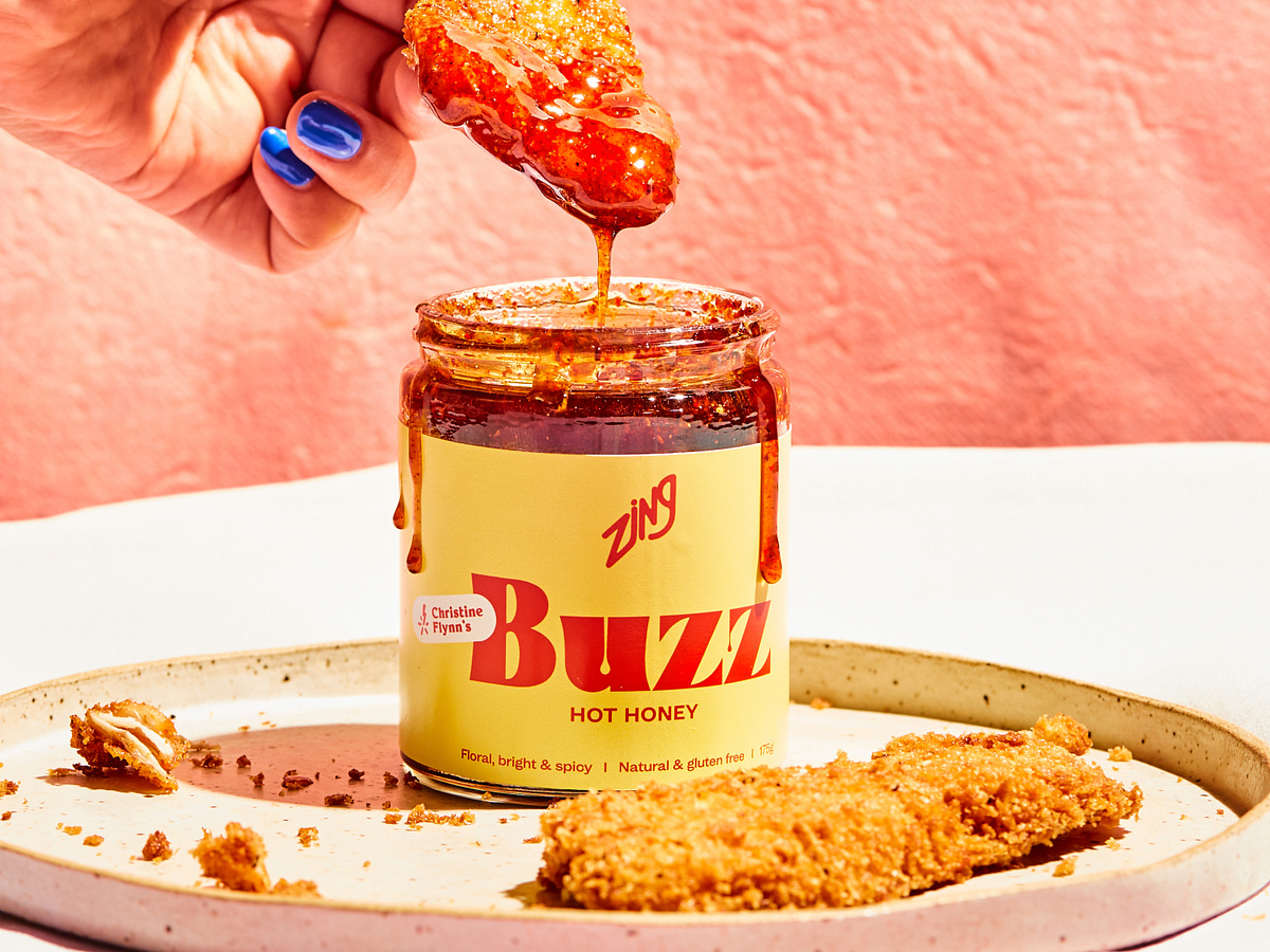 Zing Hot Honey Packaging by Marissa Korda on Dribbble