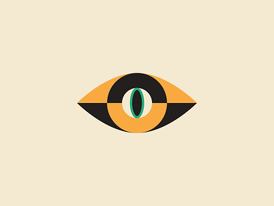 Green Eye eye geometric green eye illustration logo