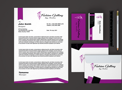 Brand Identity branding business card fashion graphic design letterhead