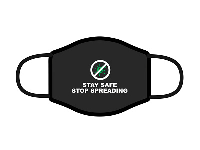 Stay Safe, Stop Spreading! awesome merch design challenge dribble shot face mask play off rebound stay safe stayhome stop spreading