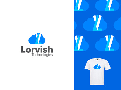 Branding - Lorvish Technologies blue cloud brandidentity branding design cloud logo logo design logosymbol lorvish technologies technology