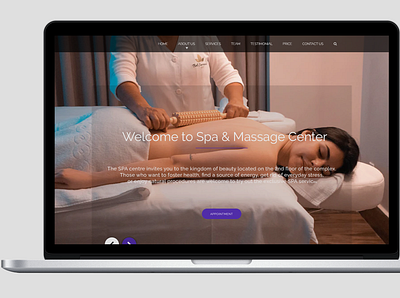 Spa & Massage Center 😊 app design graphic design ui ux web web design