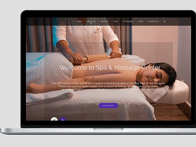 Spa & Massage Center 😊 app design graphic design ui ux web web design