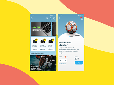 Store app UI concept