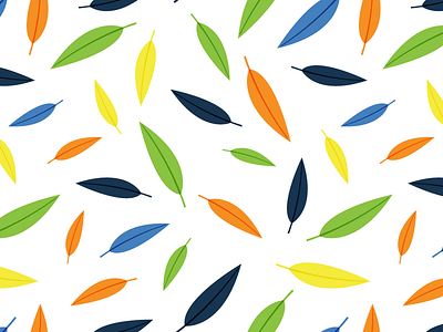 Random pattern n°01 feathers illustration illustrator leaves pattern