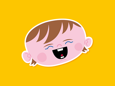 Louise's magnet baby face illustration magnet sticker