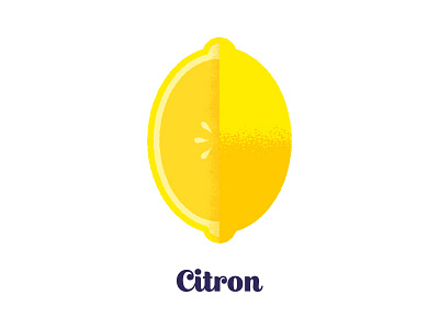 "Well, to be honest, Simon..." #04 citron fruit illustration illustrator lemon texture yellow