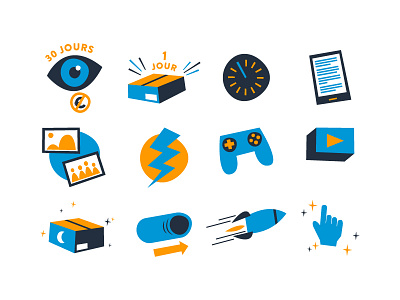 Amazon Premium Icons amazon amazon premium black blue eye icons illustration illustrator orange. package premium rocket