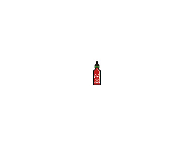 Sriracha hot hot sauce icon illustration illustrator rooster rooster sauce sauce spicy sriracha tiny icon