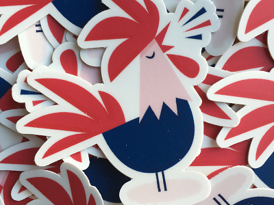 COCORICO! stickers 🐓🇫🇷 cock cock-a-doodle-doo cockadoodledoo cocorico france french gallic playoff rebound rooster sticker sticker mule