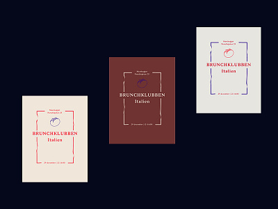 Brunchklubben - Gothenburg branding graphicdesign minimalism visual
