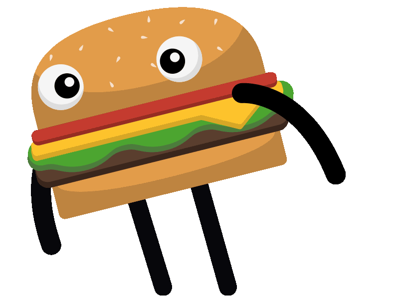 bouncing baby burger boi after effects animation bounce burger character animation rubberhose