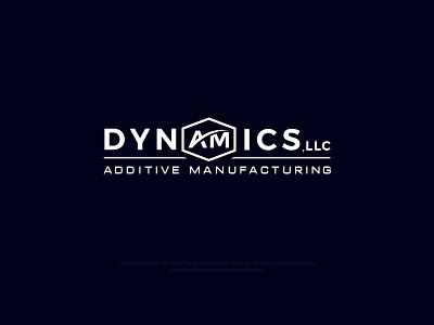 DYNAMICS, LLC - Additive manufacturing Logo Design branding design graphic design icon illustration logo typography ui vector