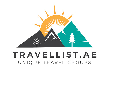 TravelList Shape Logo Design design graphic design illustration
