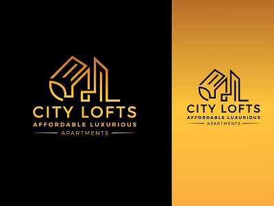 Luxurious Real Estate Logo Design - Lining Logo abstract creative creativity graphic design lining