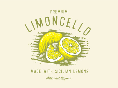 Limoncello! badge branding drink food fruit graphic design icons iconset lemons lettering logo retro sign spirits traditional typography vintage