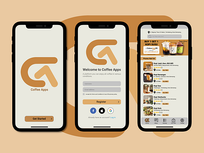 Coffee Apps user interface design
