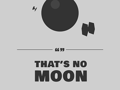 Moon moon poster silhouette star wars