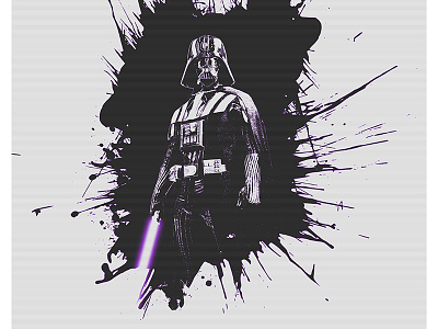 Vader Paint black darth vader paint poster purple star wars