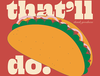 Tacos on tacos branding design illustration typography