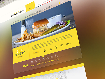 Website preview layout minimal redesign restaurant user interface website