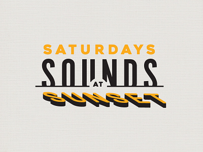 Sounds At Sunset lettering logo logotype type typography