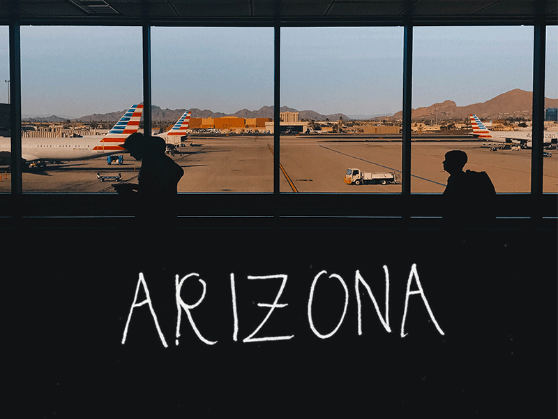 Arizona animation handlettering handwritten photography poster type