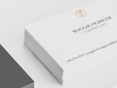 Maggie Oldham Branding - Business Cards brand identity branding business cards logo