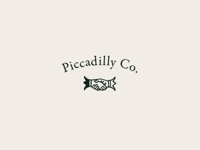 Piccadilly Logo brand identity branding logo old timey vector