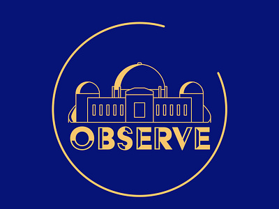 Observe graphic design illustration