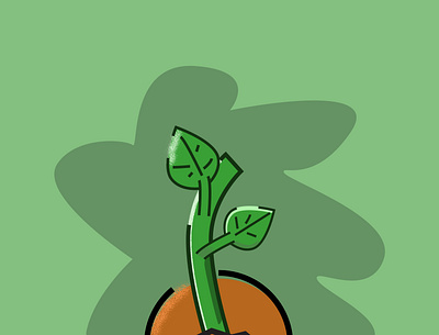 Sprout design graphic design illustration inktober