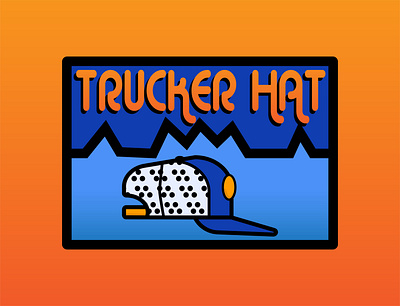 Trucker Hat design graphic design illustration