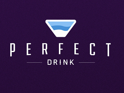 Perfect Drink Logo iconography identity typography