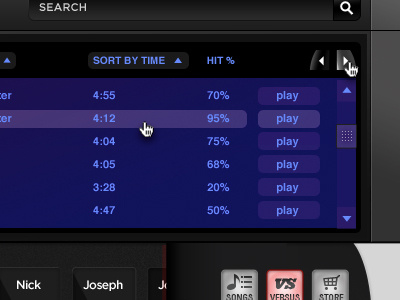 Instant Jam game interface music ui ux