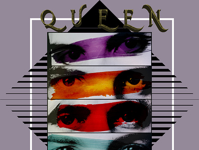 queen: greatest hits album cover graphic design