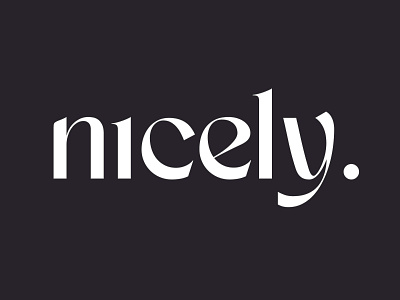 Nicely Wordmark branding logo typography