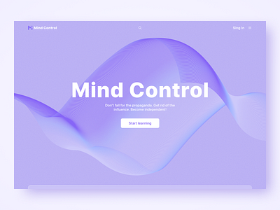 MindControl website concept behance branding comment design dribble figma illustration like logo photoshop ui ux