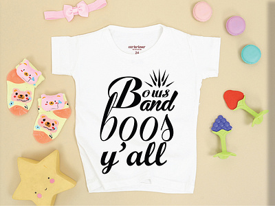 BOWS AND BOOS Y` ALL T-SHIRT DESIGN branding design illustration logo typography vector