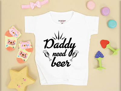 DADDY NEED BEER T-SHIRT DESIGN branding design illustration logo typography vector