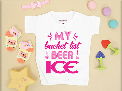 my busket list beer ice-2 branding design illustration logo typography vector