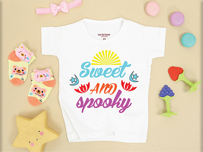 SWEET AND SPOOKY T-SHIRT DESIGN. branding design illustration logo typography vector